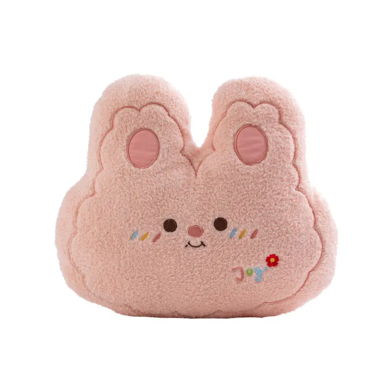 Custom embroidered rabbit throw pillows